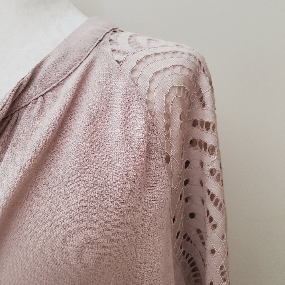Gentle Fawn Lace Inset Button Down Blouse - Picture 14 of 16